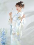画像9: アイシーフラワー牡丹浴衣 OBI-siwa-200-kj-13-OW / HIMO-900-yn-5-IV / HEKO-800-sb-5-WH / YA-72-kn-W / YA-1081-kj-BL / GETA-01-kj-2-BL / [YMT] (9)