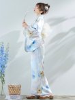 画像6: アイシーフラワー牡丹浴衣 OBI-siwa-200-kj-13-OW / HIMO-900-yn-5-IV / HEKO-800-sb-5-WH / YA-72-kn-W / YA-1081-kj-BL / GETA-01-kj-2-BL / [YMT] (6)