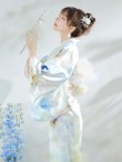 画像8: アイシーフラワー牡丹浴衣 OBI-siwa-200-kj-13-OW / HIMO-900-yn-5-IV / HEKO-800-sb-5-WH / YA-72-kn-W / YA-1081-kj-BL / GETA-01-kj-2-BL / [YMT] (8)