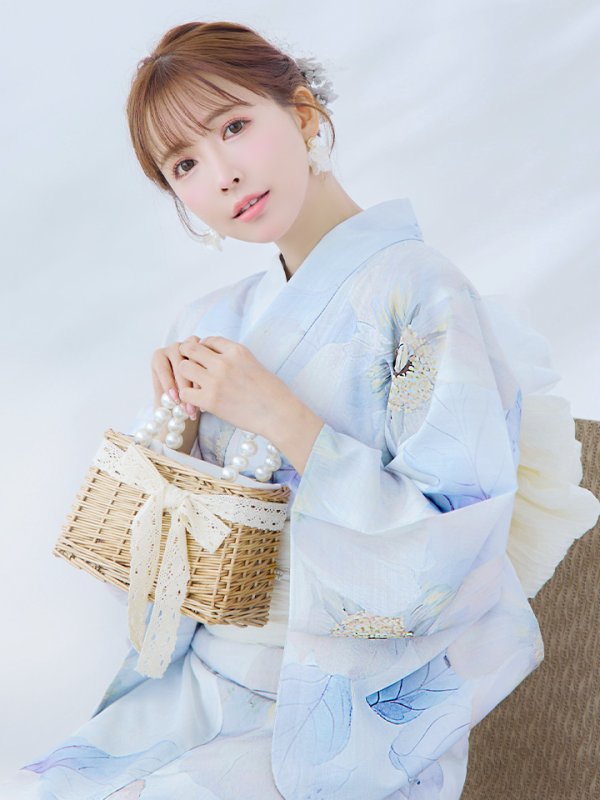 画像2: 【即日発送】アイシーフラワー牡丹浴衣【浴衣３点セット 浴衣/帯/下駄】[YMT] (2)