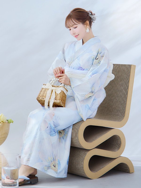 画像12: 【即日発送】アイシーフラワー牡丹浴衣【浴衣３点セット 浴衣/帯/下駄】[YMT] (12)