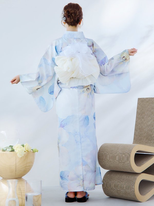 画像13: 【即日発送】アイシーフラワー牡丹浴衣【浴衣３点セット 浴衣/帯/下駄】[YMT] (13)