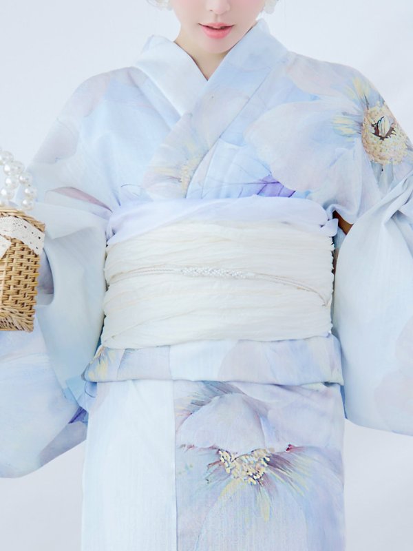 画像14: 【即日発送】アイシーフラワー牡丹浴衣【浴衣３点セット 浴衣/帯/下駄】[YMT] (14)