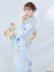 画像5: アイシーフラワー牡丹浴衣 OBI-siwa-200-kj-13-OW / HIMO-900-yn-5-IV / HEKO-800-sb-5-WH / YA-72-kn-Y / YA-1081-kj-BL / GETA-01-kj-2-BL / [YMT] (5)