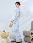 画像6: アイシーフラワー牡丹浴衣 OBI-siwa-200-kj-13-OW / HIMO-900-yn-5-IV / HEKO-800-sb-5-WH / YA-72-kn-Y / YA-1081-kj-BL / GETA-01-kj-2-BL / [YMT] (6)