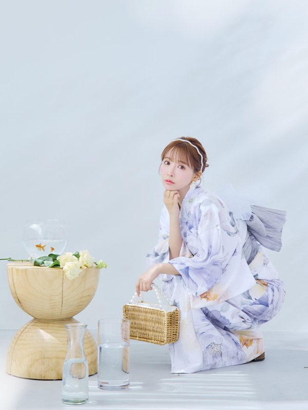 画像12: 【即日発送】シャーベットフラワー牡丹浴衣【浴衣３点セット 浴衣/帯/下駄】[YMT] (12)