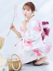 画像14: 【即日発送】ニュアンスピンク金魚浴衣 OBI-g-500-kj-1-R / HIMO-900-yn-5-IV / HEKO-800-sb-5-WH / YA-593-kj-CL / GETA-01-kj-7-P/ [YMT] (14)