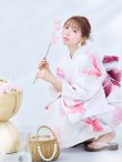画像2: 【即日発送】ニュアンスピンク金魚浴衣 OBI-g-500-kj-1-R / HIMO-900-yn-5-IV / HEKO-800-sb-5-WH / YA-593-kj-CL / GETA-01-kj-7-P/ [YMT] (2)