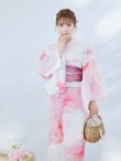 画像7: 【即日発送】ニュアンスピンク金魚浴衣 OBI-g-500-kj-1-R / HIMO-900-yn-5-IV / HEKO-800-sb-5-WH / YA-593-kj-CL / GETA-01-kj-7-P/ [YMT] (7)