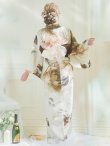 画像13: 【即日発送！】ブラウンベージュクラシックフラワー浴衣 OBI-hira-100-ok-2-BRxBE / HIMO-900-yn-7-MOC / HEKO-800-sb-3-BR / YA-953-kn-W / YA-72-kn-MOC /GETA-01-kj-5-MOC/ [YMT] (13)