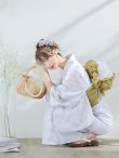 画像11: 【即日発送】ニュアンスフラワーベージュ浴衣 OBI-siwa-200-kj-2-OL / HIMO-900-yn-4-GYxGY / HEKO-800-sb-5-WH / YA-74-kn-LGY / YA-1081-kj-BL / GETA-01-kj-3-IV / [YMT] (11)