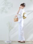 画像14: 【即日発送】ニュアンスフラワーベージュ浴衣 OBI-siwa-200-kj-2-OL / HIMO-900-yn-4-GYxGY / HEKO-800-sb-5-WH / YA-74-kn-LGY / YA-1081-kj-BL / GETA-01-kj-3-IV / [YMT] (14)