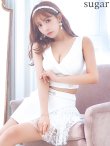 画像2: XSサイズあり【PURESS/ピュアレス】パールビジューチャーム/ レース/ セパレート/ フレア/ マイクロミニ/ ミニドレス/ キャバドレス[OF5] (2)