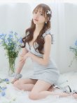 画像13: XSサイズあり【PURESS/ピュアレス】デザインショルダー/ バストタック/ チェーン/ ビジュー/ セパレート/ タイト/ マイクロミニ/ ミニドレス/ キャバドレス[OF5] (13)