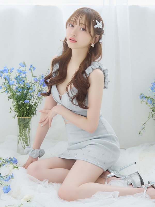 画像7: XSサイズあり【PURESS/ピュアレス】デザインショルダー/ バストタック/ チェーン/ ビジュー/ セパレート/ タイト/ マイクロミニ/ ミニドレス/ キャバドレス[OF5] (7)