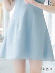 画像11: XSサイズあり【PURESS/ピュアレス】 ショルダーチェーン/ スカーフ/ フレア/ シンプル/ ワンカラー/ ミニドレス/ キャバドレス[OF5] (11)
