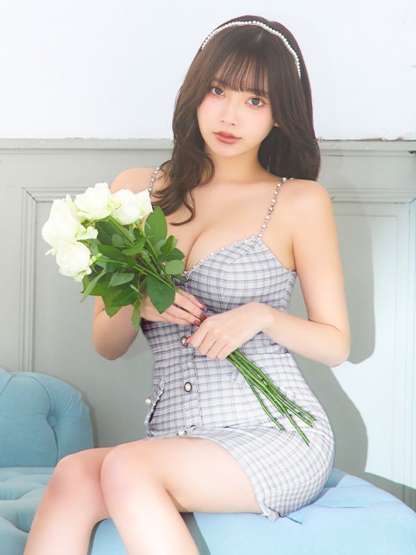 画像5: XSサイズあり【PURESS/ピュアレス】 フロントボタン/ パールショルダー/ ポケット/ タイト/ ミニドレス/ キャバドレス[OF5] (5)