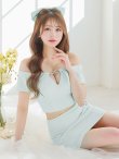 画像29: XSサイズあり【PURESS/ピュアレス】バストビジューチャーム/ オフショルダー/ ベルト/ セパレート/ タイト/ マイクロミニ/ ミニドレス/ キャバドレス[OF5] (29)