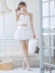 画像22: XSサイズあり【PURESS/ピュアレス】パールショルダー/ レースアップ/ マイクロミニ/ セパレート/ フレア/ ミニドレス/ キャバドレス[OF5] (22)
