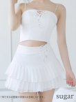 画像23: XSサイズあり【PURESS/ピュアレス】パールショルダー/ レースアップ/ マイクロミニ/ セパレート/ フレア/ ミニドレス/ キャバドレス[OF5] (23)