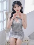 画像19: XSサイズあり【PURESS/ピュアレス】ワンショルダー/ パール/ バストカットデザイン/ マイクロミニ/ タイト/ ミニドレス/ キャバドレス[OF5] (19)