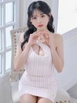画像7: XSサイズあり【PURESS/ピュアレス】ワンショルダー/ パール/ バストカットデザイン/ マイクロミニ/ タイト/ ミニドレス/ キャバドレス[OF5] (7)