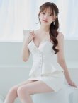 画像5: XSサイズあり【PURESS/ピュアレス】フリルワンショルダー/ ペプラムデザイン/ リボンボタン/ マイクロミニ/ ミニドレス/ キャバドレス[OF5] (5)