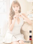 画像20: XSサイズあり【PURESS/ピュアレス】 バストオープン/ ベルト/ ビジューチャーム/ ノースリーブ/ フレア/ミニドレス/ キャバドレス[OF5] (20)