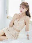 画像11: XSサイズあり【PURESS/ピュアレス】 パールショルダー/ ボタン/ ミックスチェック/ セパレート/ フレア/ ミニドレス/ キャバドレス[OF5] (11)