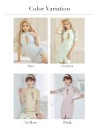 画像46: XSサイズあり【PURESS/ピュアレス】 フロントパールボタン/ シースルーメッシュショルダー/ 袖あり/ 五分袖/ チェック/ タイト/ ミニドレス/ キャバドレス[OF5] (46)