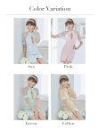 画像37: XSサイズあり【PURESS/ピュアレス】 フロントパールボタン/ シースルーメッシュショルダー/ 袖あり/ 五分袖/ チェック/ タイト/ ミニドレス/ キャバドレス[OF5] (37)