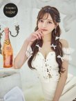 【羽澄まり/関西コレクション着用】XSサイズあり【PURESS/ピュアレス】バストレースアップ/ オフショルダー/ パール/ ビジュー/ マイクロミニ/ ミニドレス/ キャバドレス[OF5]　ホワイト