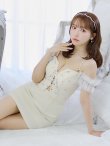 画像17: XSサイズあり【PURESS/ピュアレス】バストレースアップ/ オフショルダー/ パール/ ビジュー/ マイクロミニ/ ミニドレス/ キャバドレス[OF5] (17)