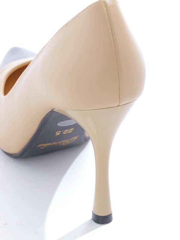 画像12: 【COMEX】 2color/ 10.0cmヒール/ エナメル/ サテン/ アーモンドトゥ/ ピンヒール/ パンプス[OF02] (12)