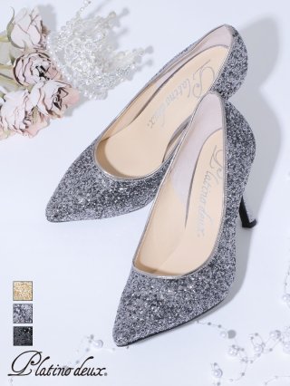 COMEX】 3color/ 8cmヒール/ 本革/ ラメ/ アーモンドトゥ