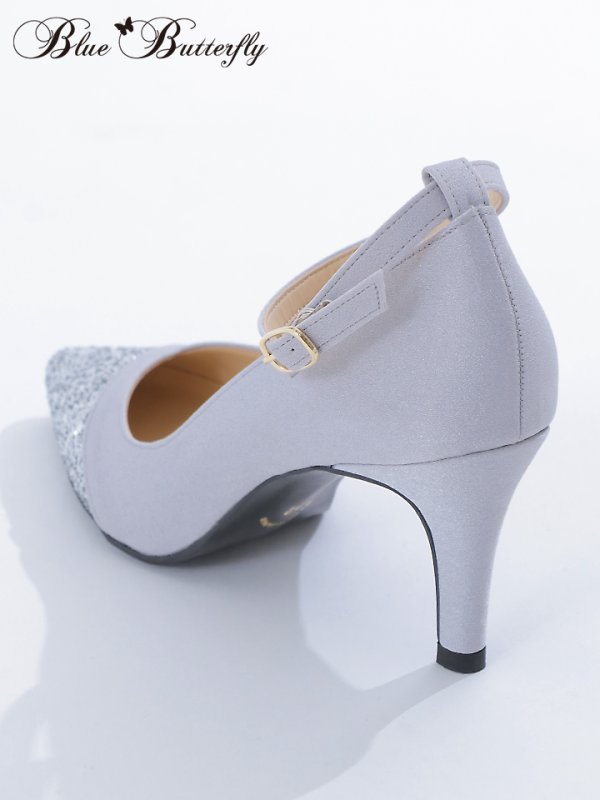 画像4: 【COMEX】 3color/ 7.5cmヒール/ グリッター/ ラメ/ ポインテッドトゥ/ ストラップ/ ハイヒール/ ストラップ/ パンプス[OF02] (4)