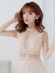画像13: XSサイズあり【Donia Quinn / ドニアクイーン】 総レース/ フリル/ ノースリーブ/ Aライン/ ワンピース/ ミニドレス/ キャバドレス[OF05] (13)