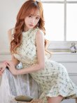 画像24: XSサイズあり【Donia Quinn / ドニアクイーン】 総レース/ フリル/ ノースリーブ/ Aライン/ ワンピース/ ミニドレス/ キャバドレス[OF05] (24)
