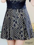 画像11: XS-Lサイズあり【Donia Quinn / ドニアクイーン】 総レース/ バストカット/ 袖あり/ パフスリーブ/ ボタンデザイン/ ボックスプリーツ/ ミニドレス/ キャバドレス[OF05] (11)