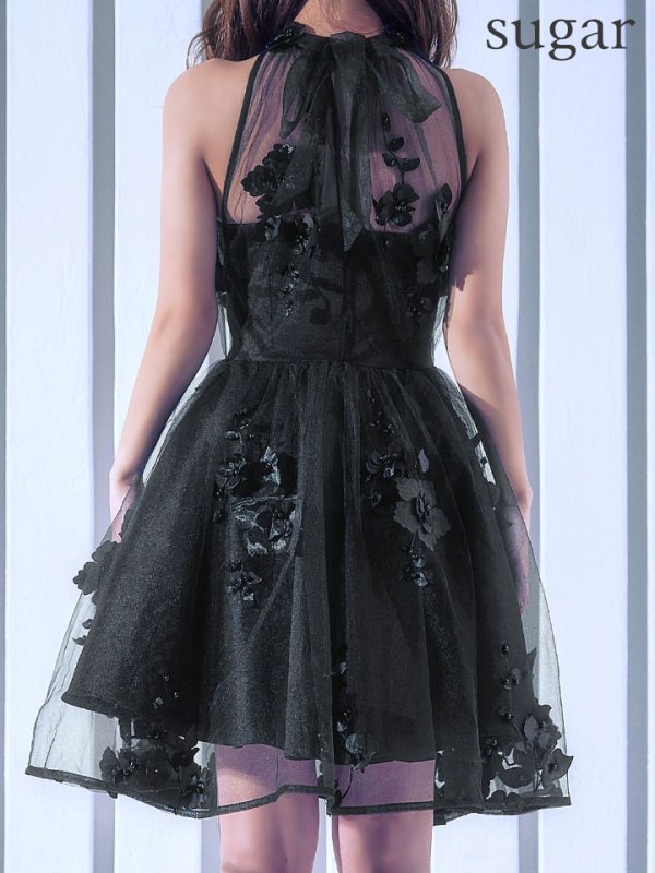 ブラック　モデル：カレン　身長：165cm　着用サイズ：8号(Sサイズ)