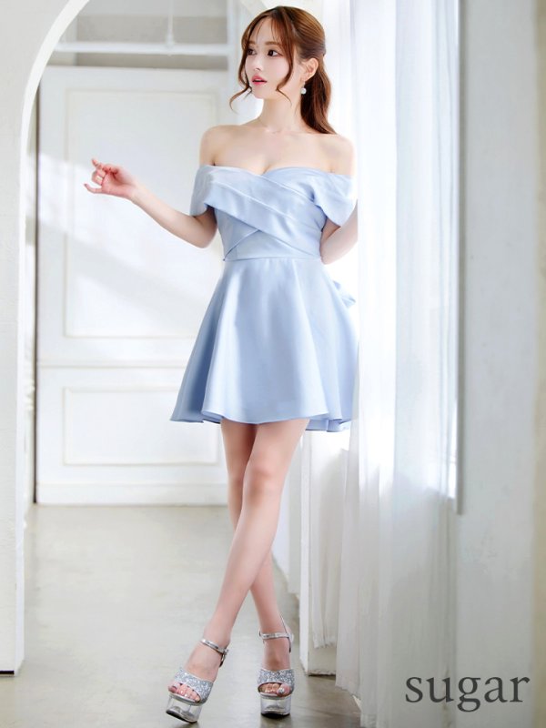 パウダーブルー モデル：ゆめ　身長：160cm　着用サイズ：8号(Sサイズ)