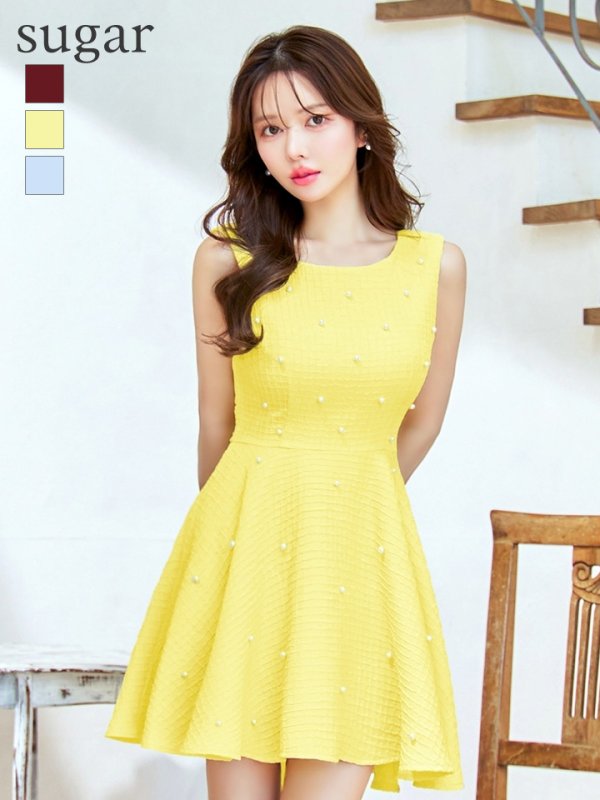 ソフトイエロー モデル:ゆめ 身長:160cm:8号(Sサイズ)