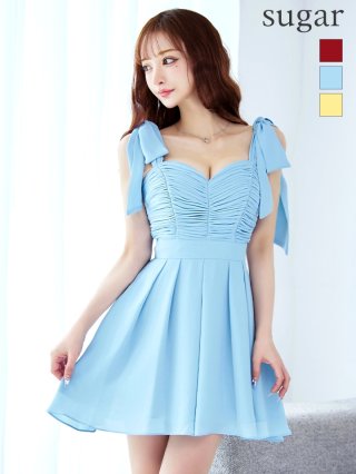ミニドレス：ブルー(青)｜キャバドレス・ミニドレス通販はsugar