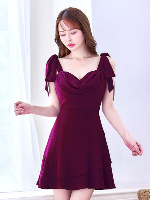 バーガンディ モデル：ゆめ　身長：160cm：8号(Sサイズ)