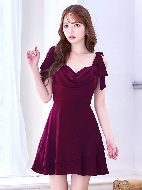 バーガンディ モデル：ゆめ　身長：160cm：8号(Sサイズ)