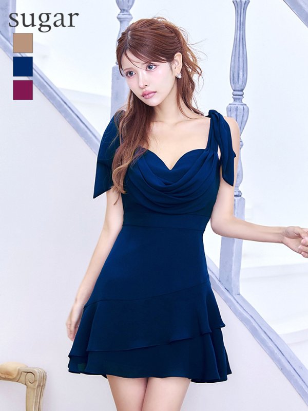 ネイビー モデル：まりん　身長：164cm：8号(Sサイズ)