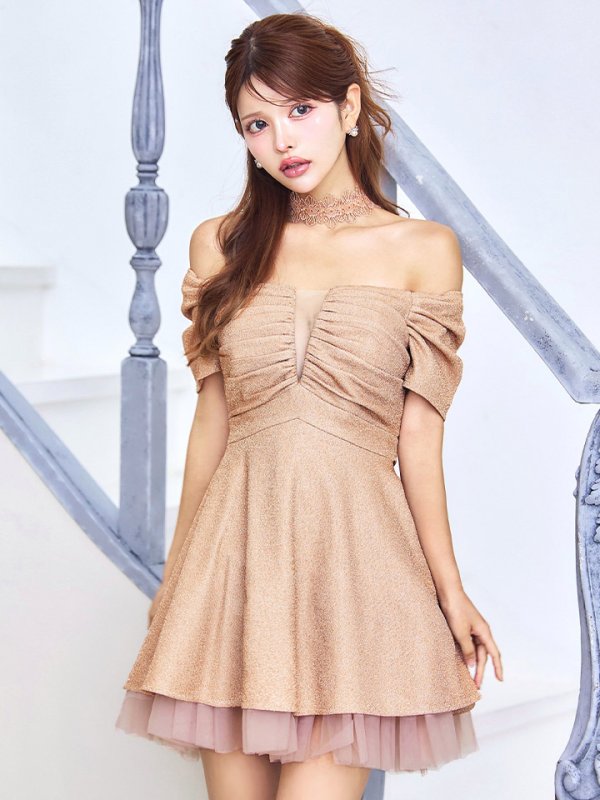 シャンパン モデル：まりん　身長：164cm：8号(Sサイズ)