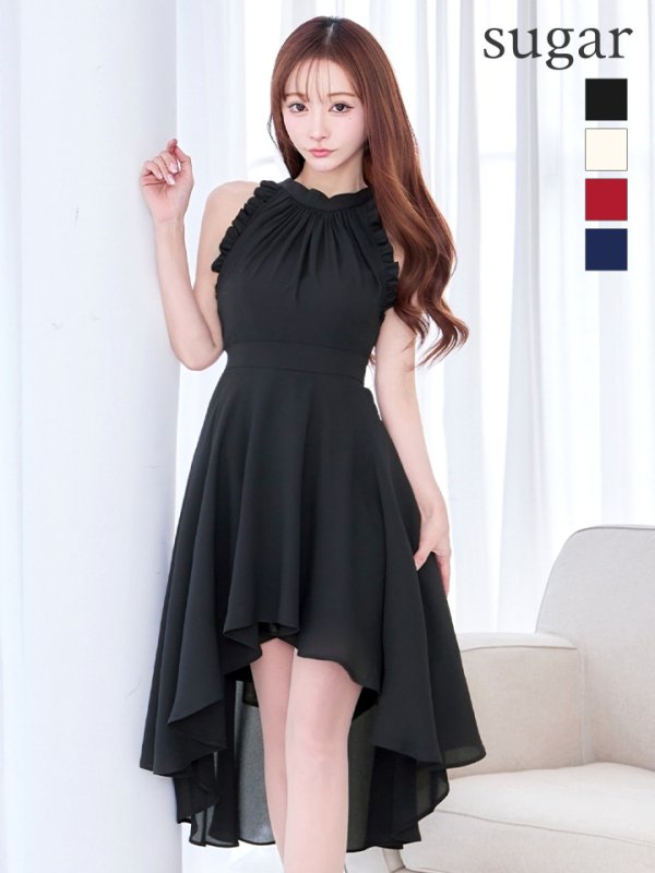 ブラック　モデル：真優川咲　身長：158cm　着用サイズ：8号(Sサイズ)