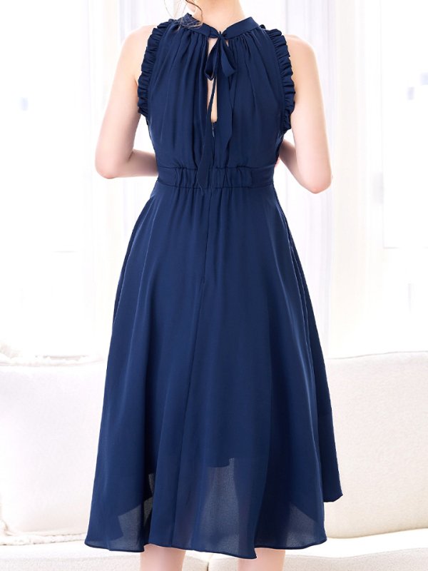 ネイビー　モデル：ゆめ　身長：160cm　着用サイズ：8号(Sサイズ)