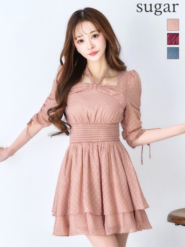 モカブラッシュ モデル：真優川咲　身長：158cm　着用サイズ：7号(Sサイズ)